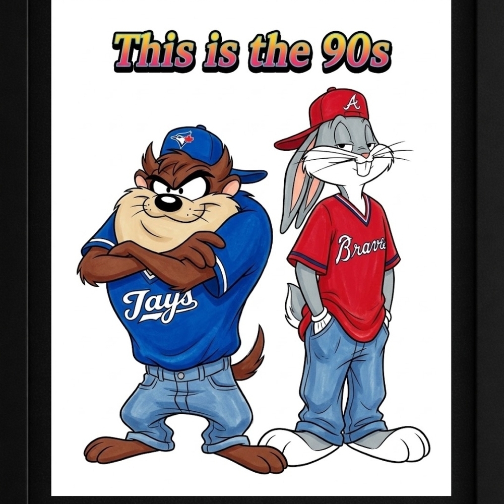 A.I. Art Print 90s Cartoon In A Frame 8x10